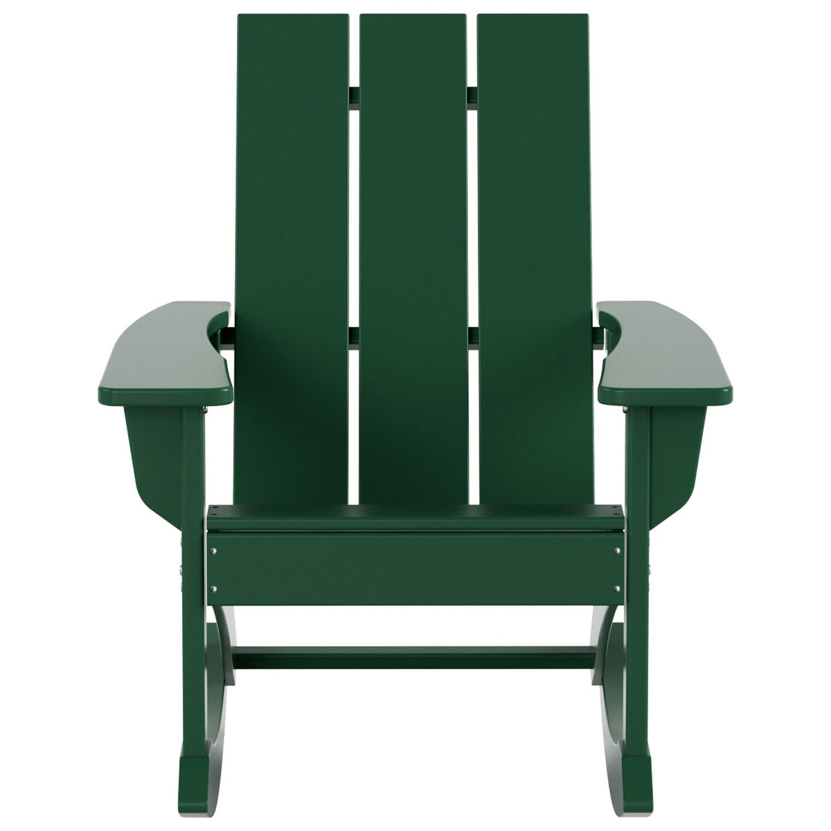 Shoreside Modern Eco-Friendly All Weather Poly Adirondack Rocking Chair