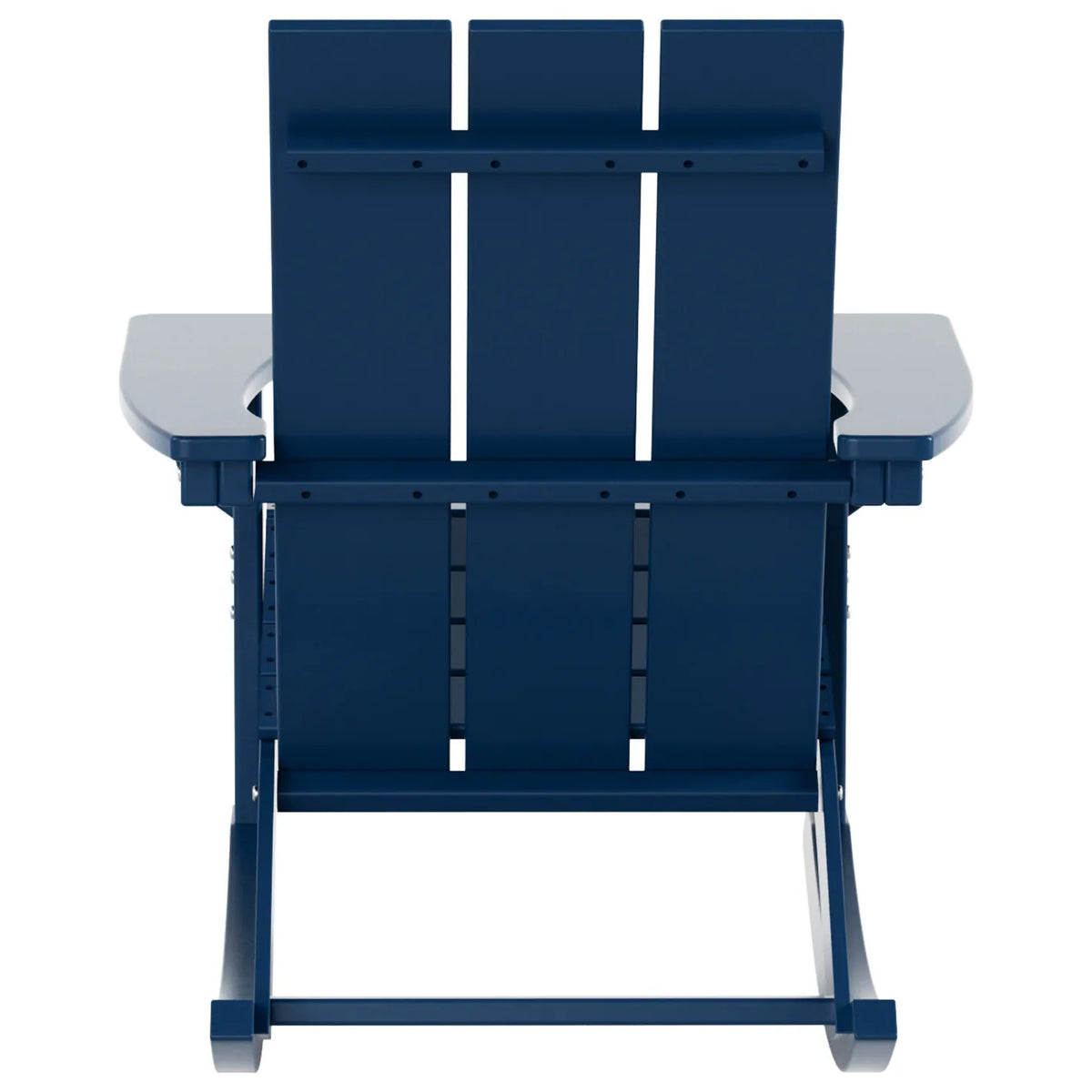 Shoreside Modern Eco-Friendly All Weather Poly Adirondack Rocking Chair