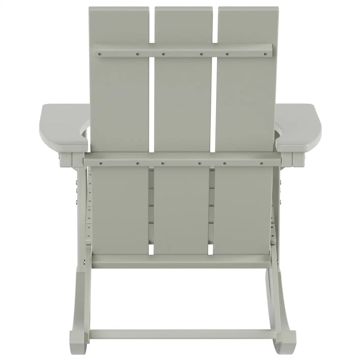 Shoreside Modern Eco-Friendly All Weather Poly Adirondack Rocking Chair