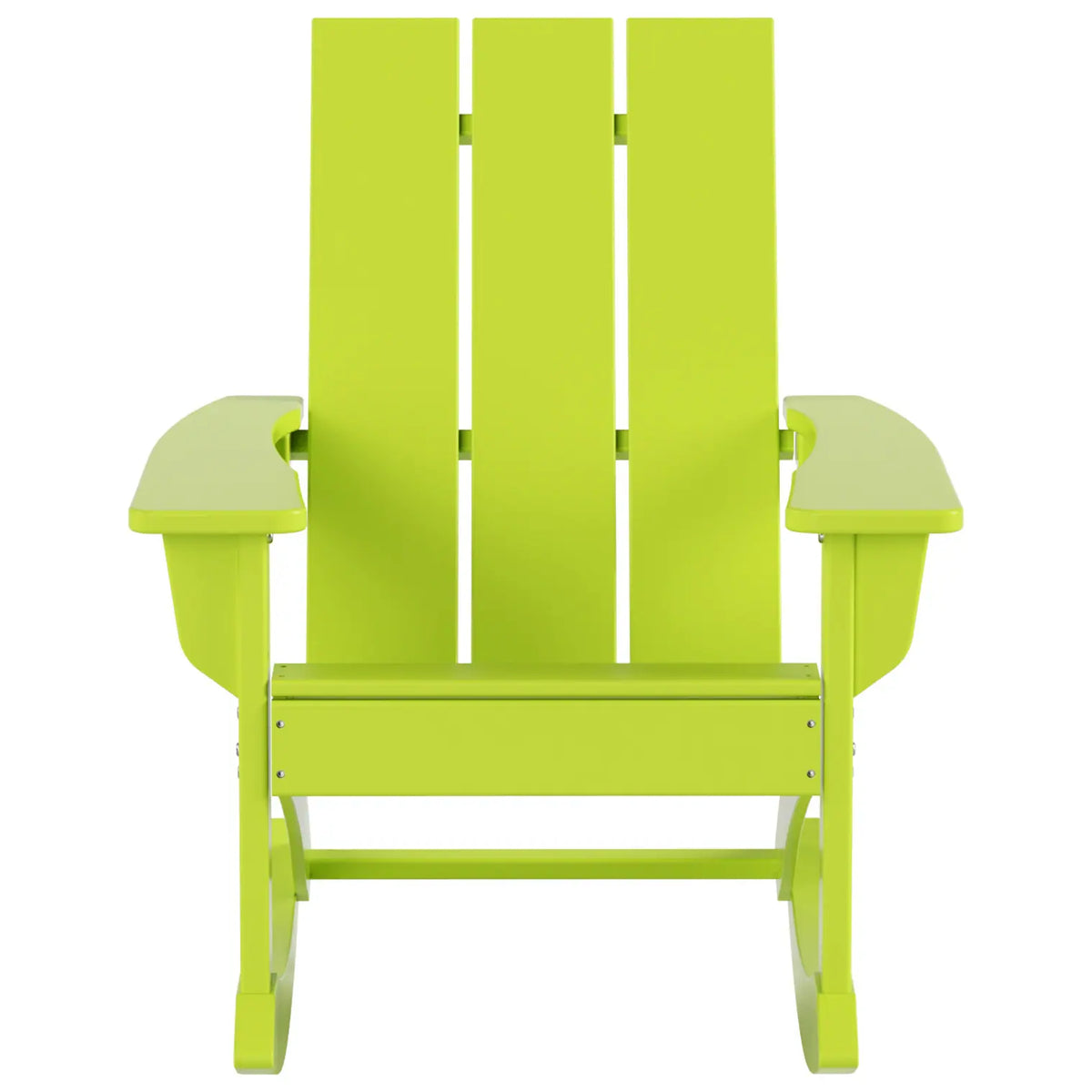 Shoreside Modern Eco-Friendly All Weather Poly Adirondack Rocking Chair