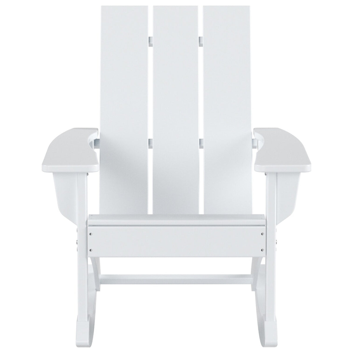 Shoreside Modern Eco-Friendly All Weather Poly Adirondack Rocking Chair