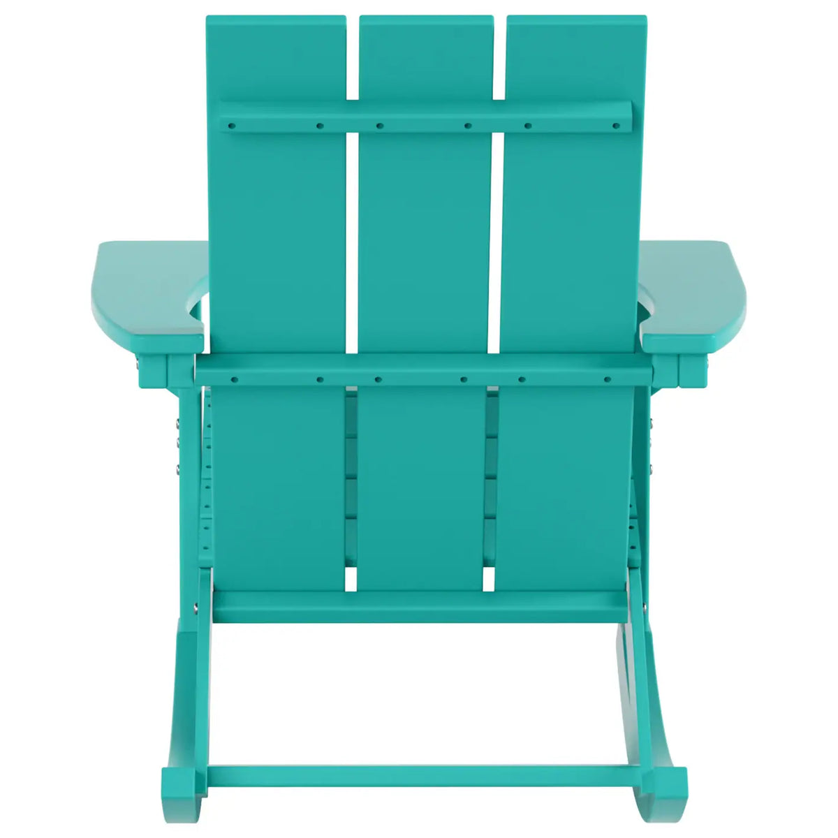 Shoreside Modern Eco-Friendly All Weather Poly Adirondack Rocking Chair