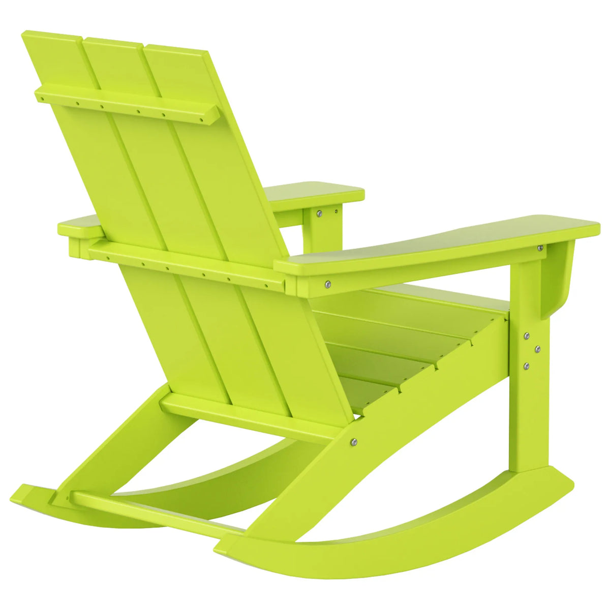 Shoreside Modern Eco-Friendly All Weather Poly Adirondack Rocking Chair