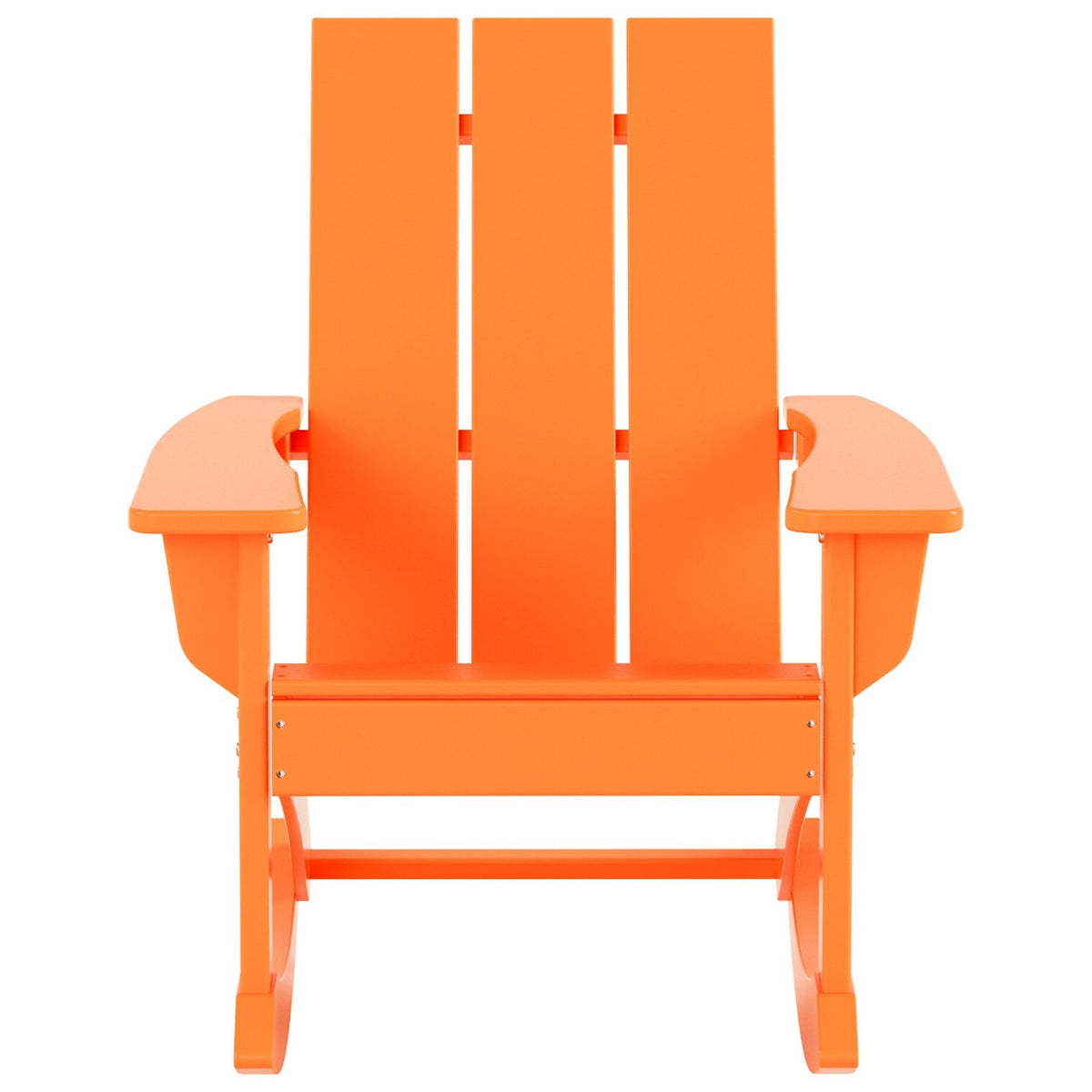 Shoreside Modern Eco-Friendly All Weather Poly Adirondack Rocking Chair