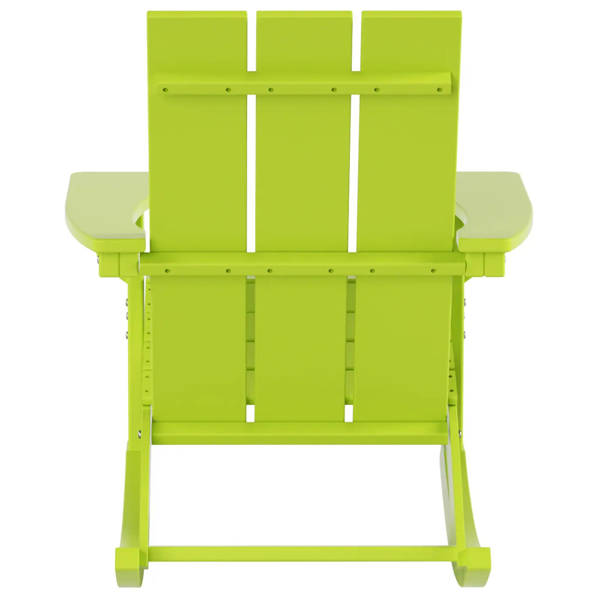 Shoreside Modern Eco-Friendly All Weather Poly Adirondack Rocking Chair