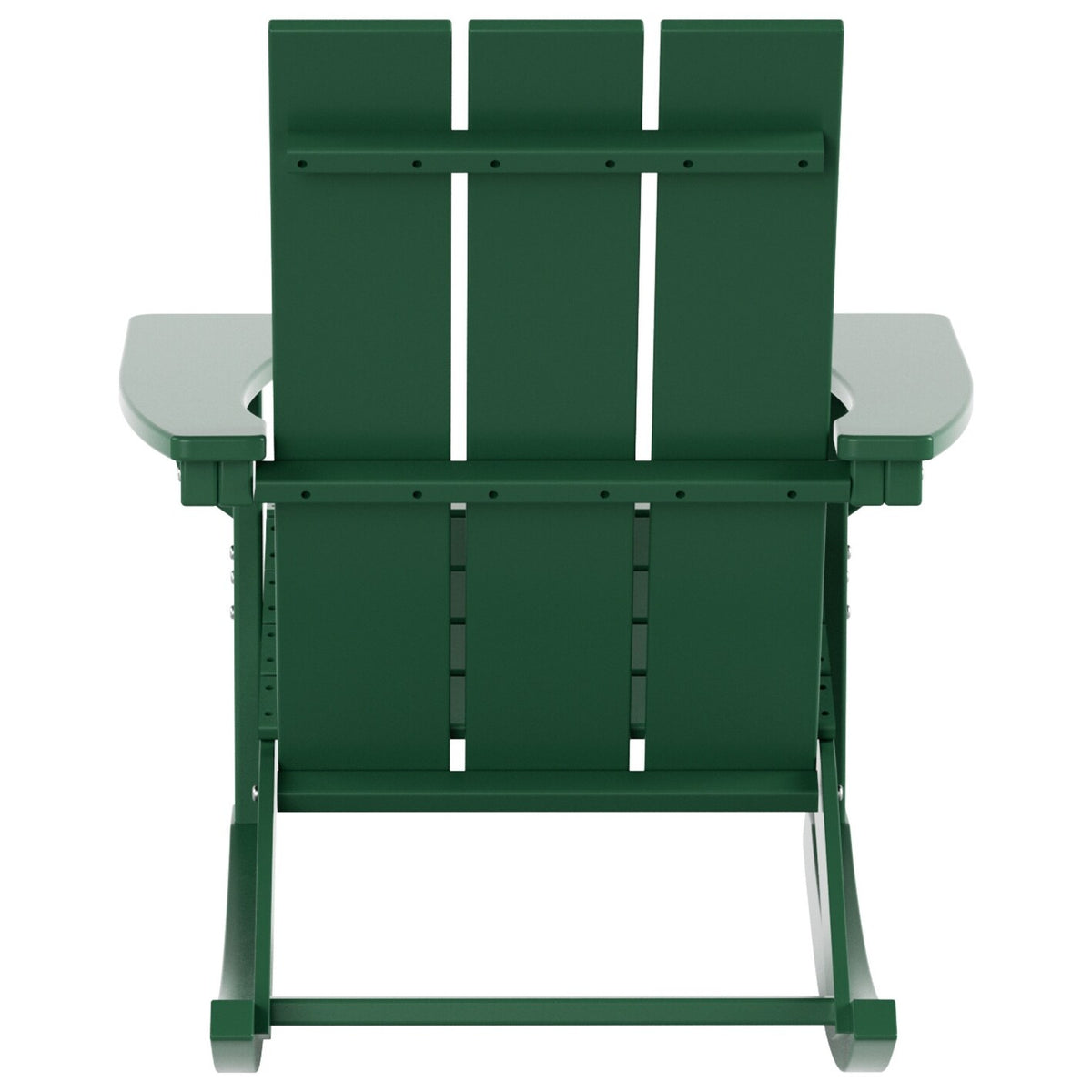 Shoreside Modern Eco-Friendly All Weather Poly Adirondack Rocking Chair